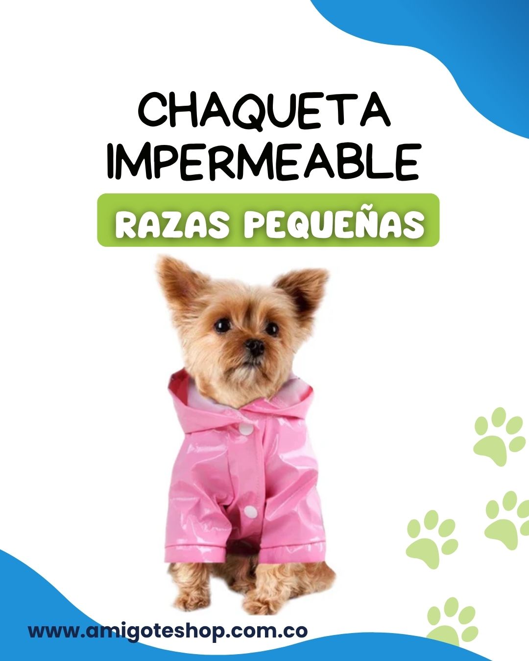 Chaqueta Impermeable Raza Pequeña - Vista alternativa