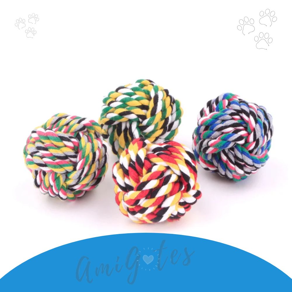 Pelota De Cuerda - Accesorios para mascotas AmigotesShop